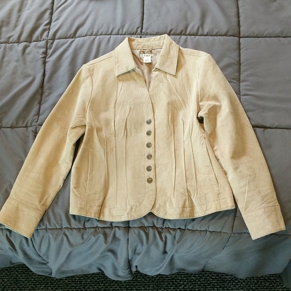 Tan Leather Jacket - Picture 1 of 4